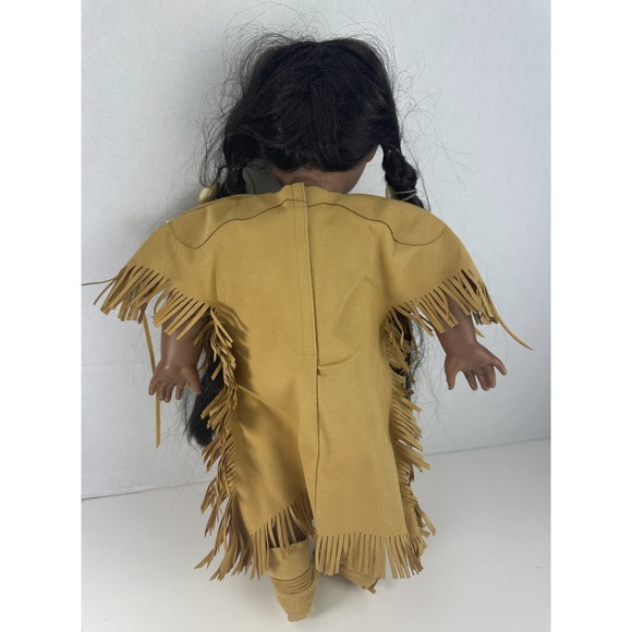 American Girl Kaya Doll Brown Eyes Brown Straight Hair 18" Medium Native 2017 - Picture 6 of 13